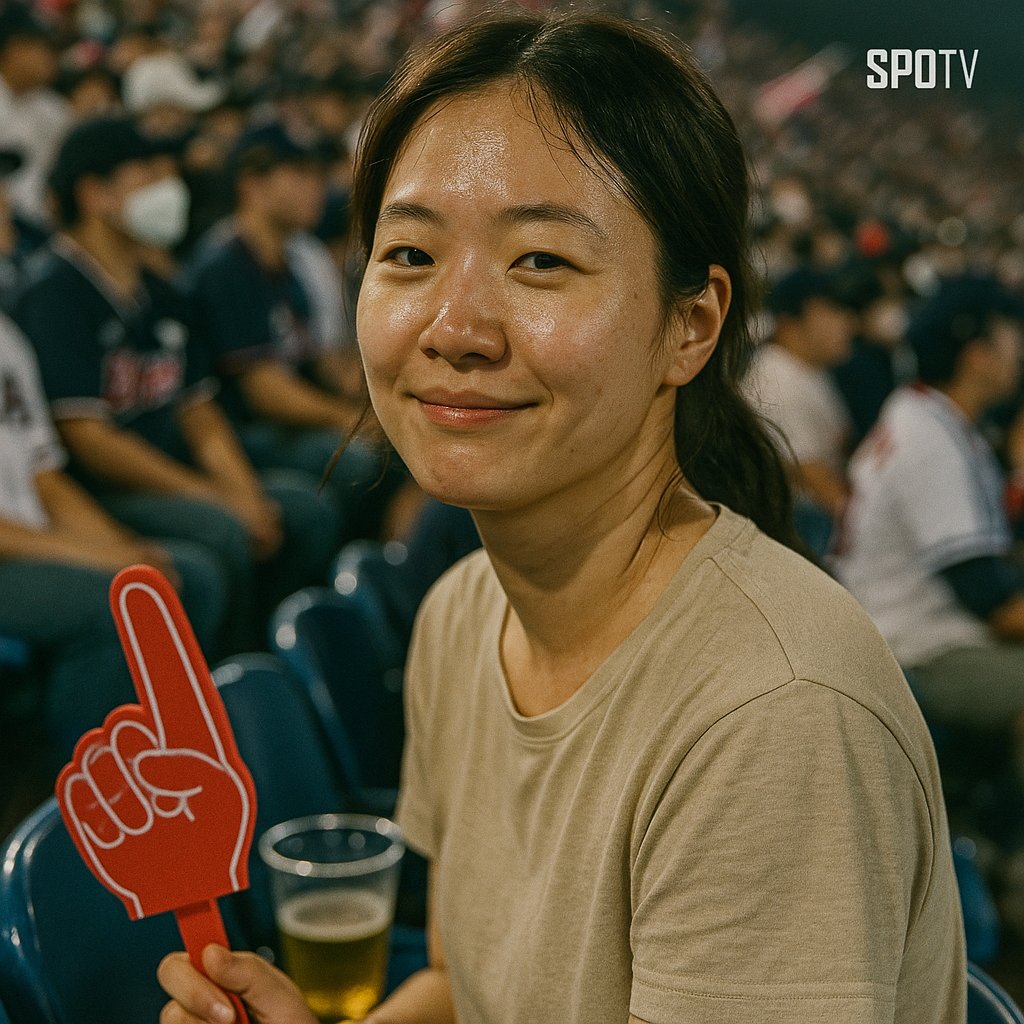 KBO broadcast candid shot — generated output example